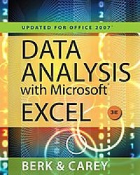 Data analysis with Microsoft Excel : updated for Office 2007